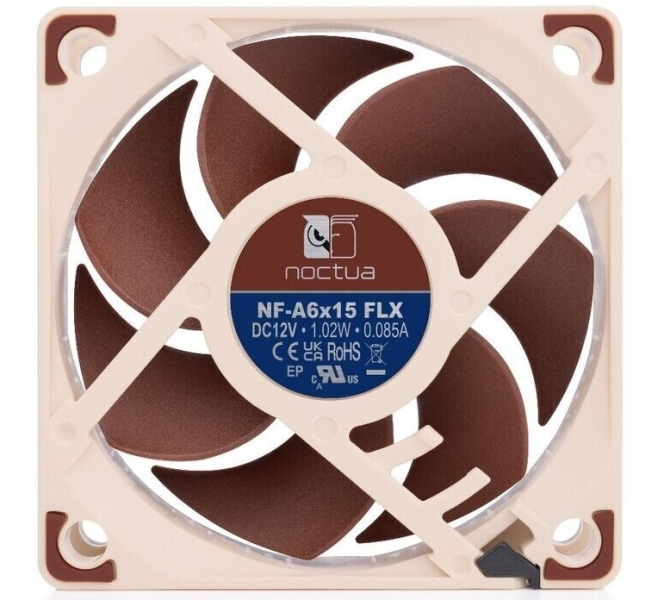 Noctua представила мощные и тихие 60-мм вентиляторы NF-A6x15