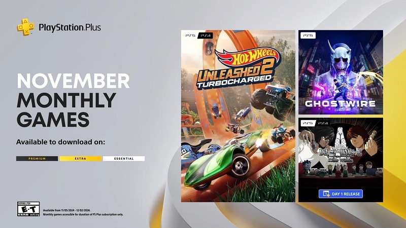 Sony подтвердила ноябрьскую подборку PS Plus — Ghostwire: Tokyo, Hot Wheels Unleashed 2 и Among Us во вселенной «Тетради смерти»