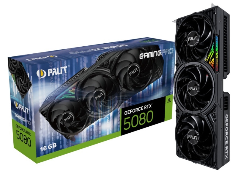 Palit представила видеокарты GeForce RTX 5080, RTX 5070 Ti и RTX 5070 в версиях GameRock и GamingPro